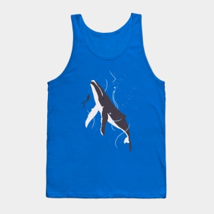 Humpback Whale and Human Tank Top